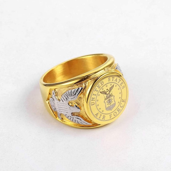 New Air force ring size 8-13 usually available please ask before purchasing - Picture 2 of 2